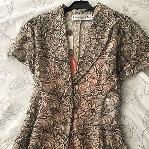 NWT Dior lace blouse with camisole in size 38